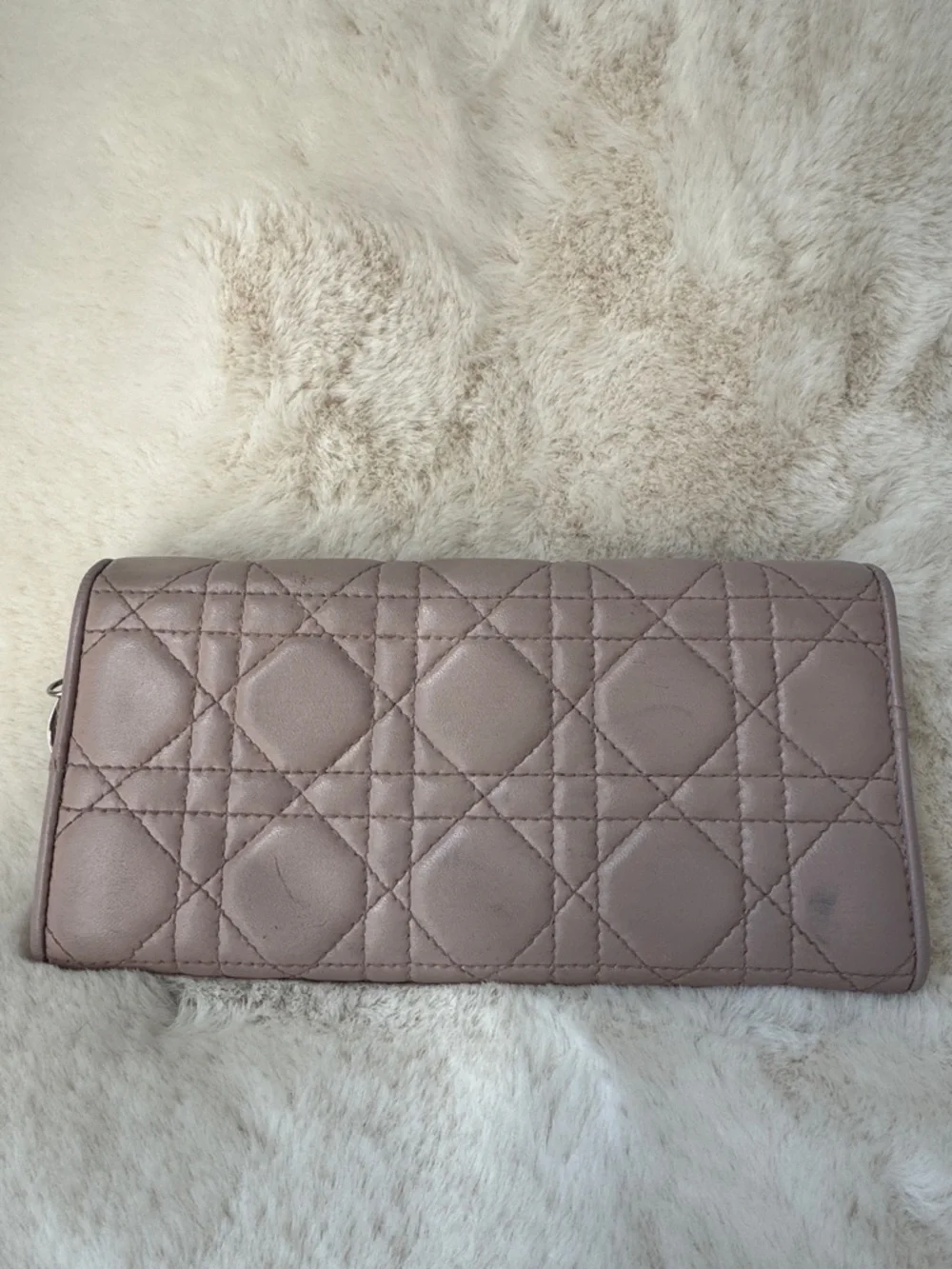 DIOR Quilted Mauve Leather Cannache